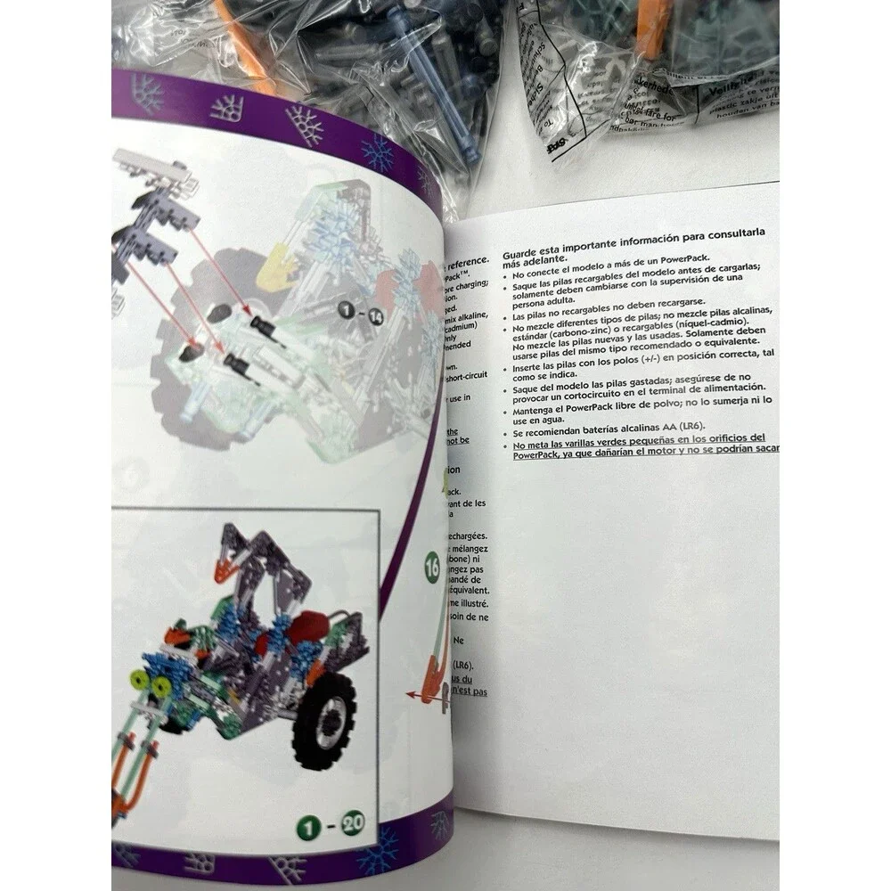 K'Nex Popping Wheelies Building Set Cool Machines #13143 NEW NO BOX